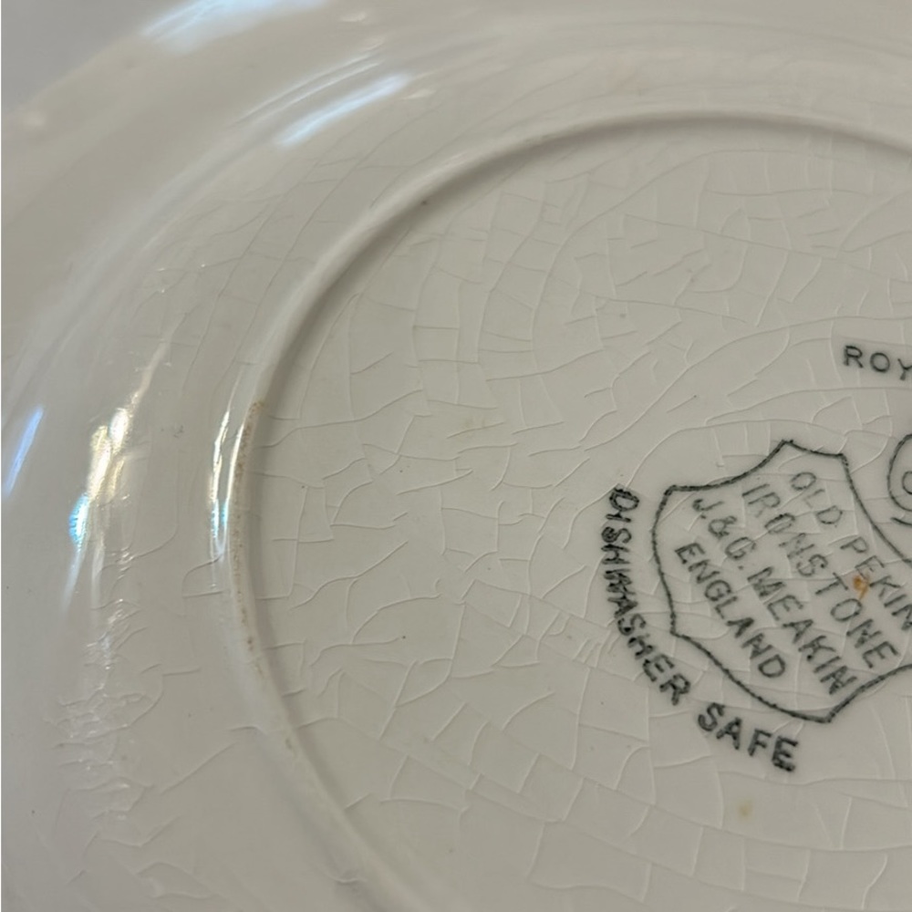 Royal Staffordshire Old Pekin Ironstone J&G Meakin England 7” plate - Picture 4 of 6